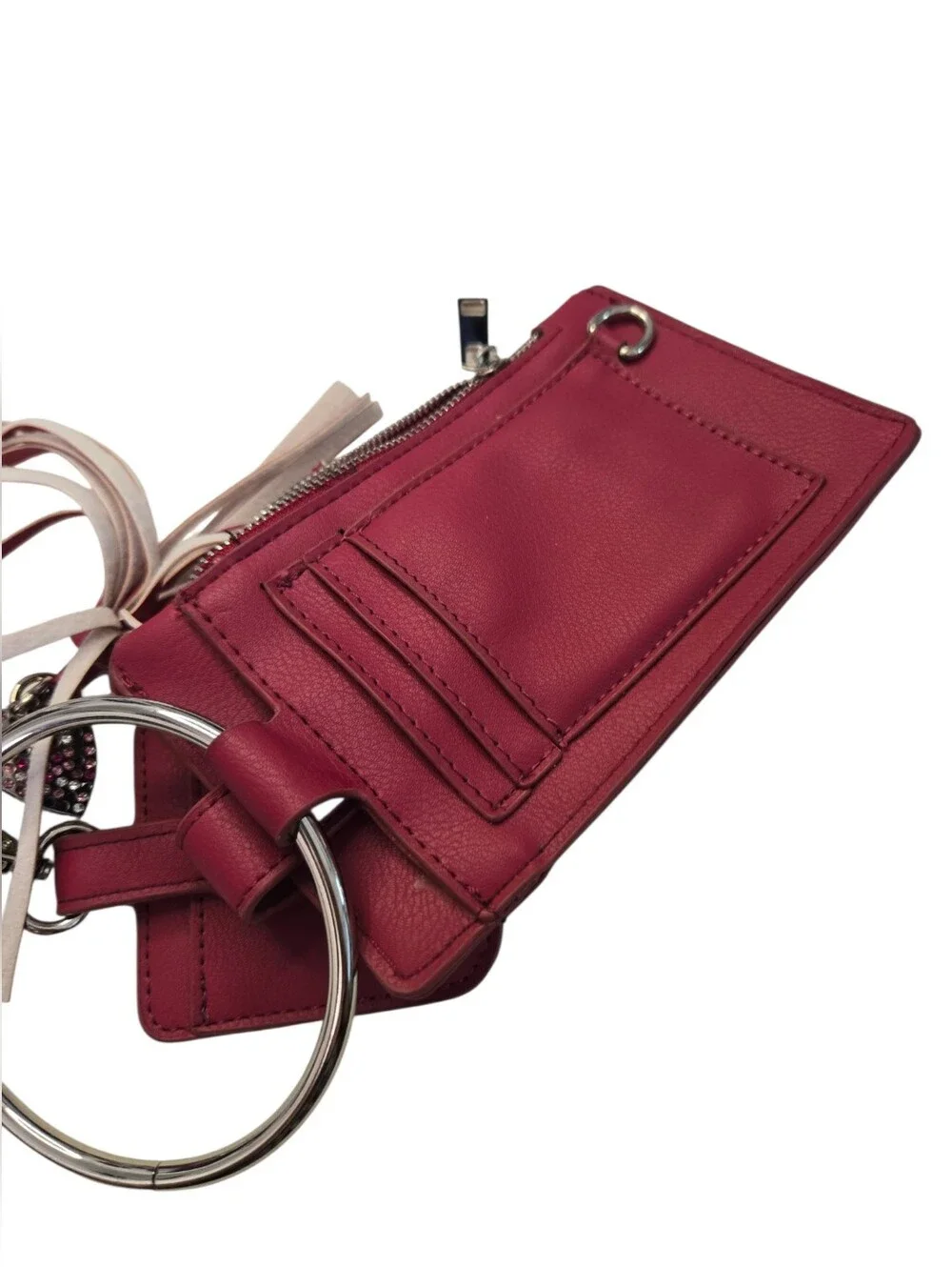👜 NWT Multi-Piece Burgundy Ring Wristlet Crossbody Wallet Set | RFID Card Holde